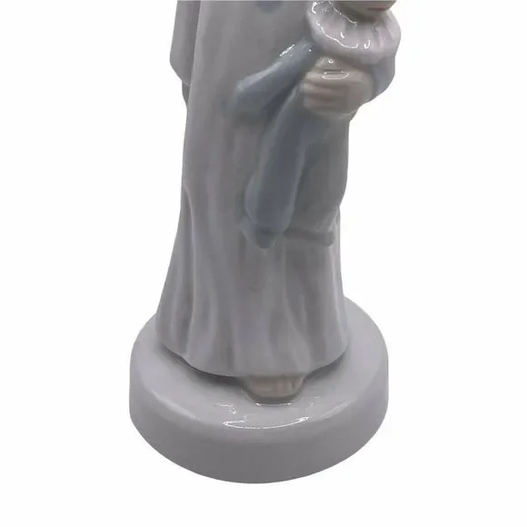 ROYAL DUX CZECH HAND PAINTED  PORCELAIN GIRL WITH CLOWN FIGURINE 6" - Picture 5 of 9